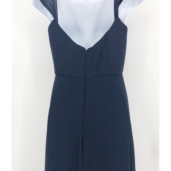 AFTER SIX 1560 Off-the-Shoulder Long Dress 2R Midnight Blue Gown Formal NWOT - Picture 10 of 13